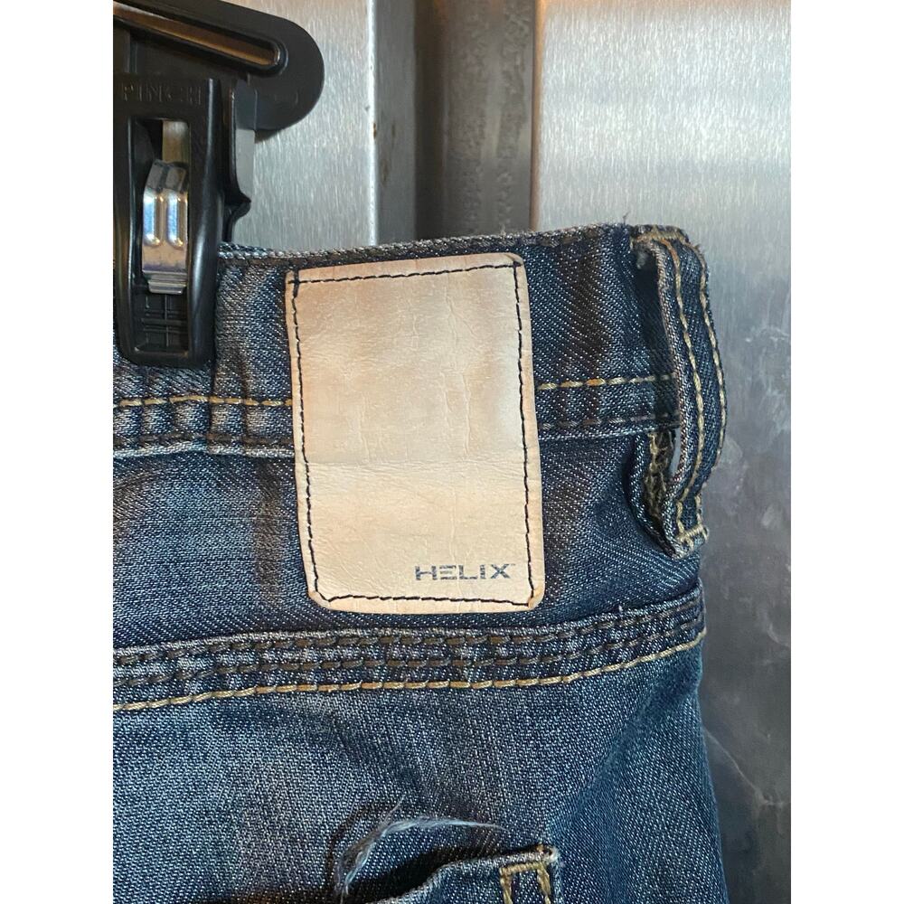 Vintage Y2K Helix Jeans w/ Embroidered Back Pockets 34x30 - Picture 3 of 12